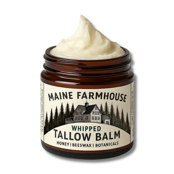 Unscented | Whipped Tallow Balm | Honey, Beeswax & Botanicals