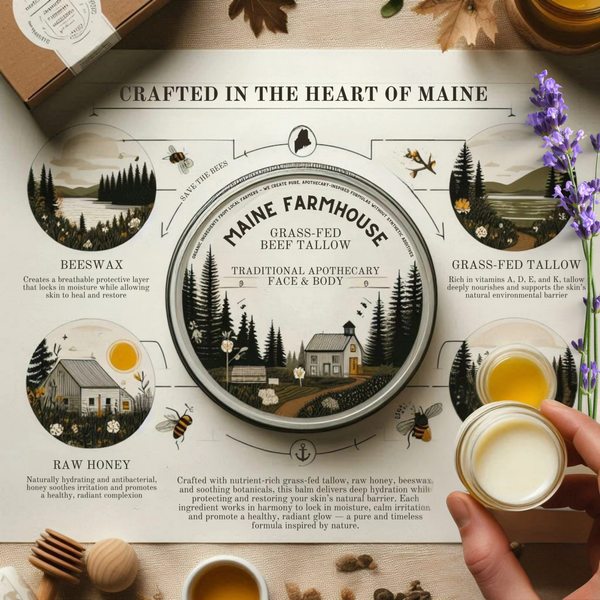 Calming Lavender | Whipped Tallow Balm | Honey, Beeswax & Organic Lavender