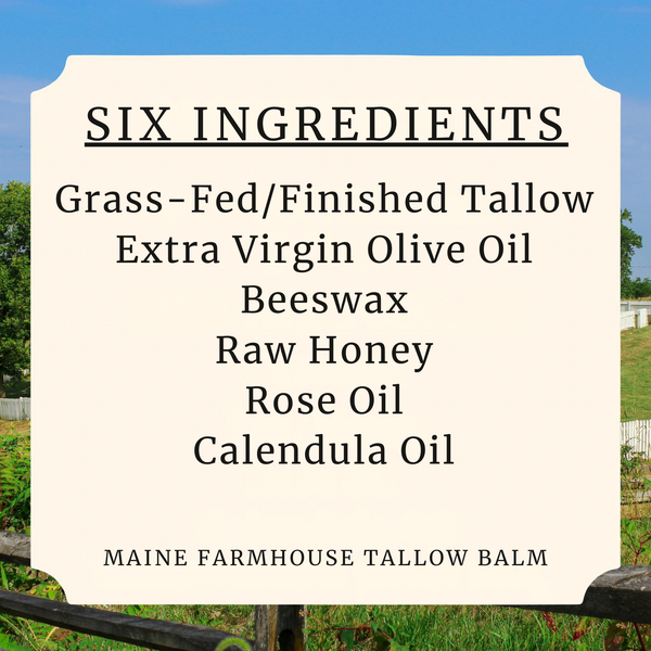 Unscented | Whipped Tallow Balm | Honey, Beeswax & Botanicals