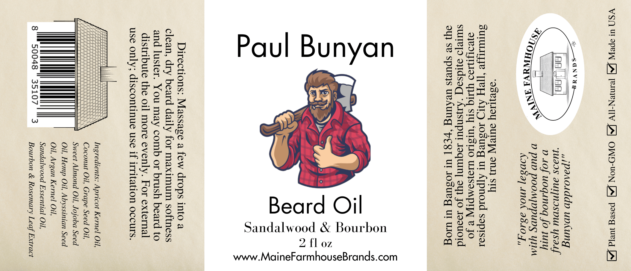 Sandalwood Bourbon Beard Oil