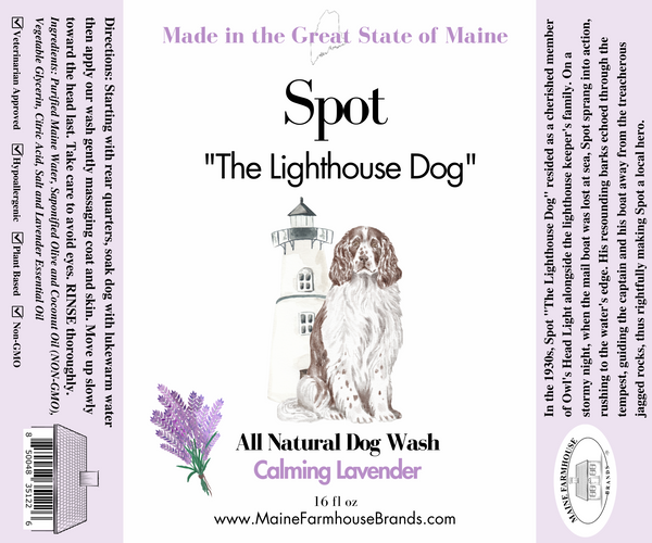 Spot "The Lighthouse Dog" All Natural Dog Wash | Lavender | Calming